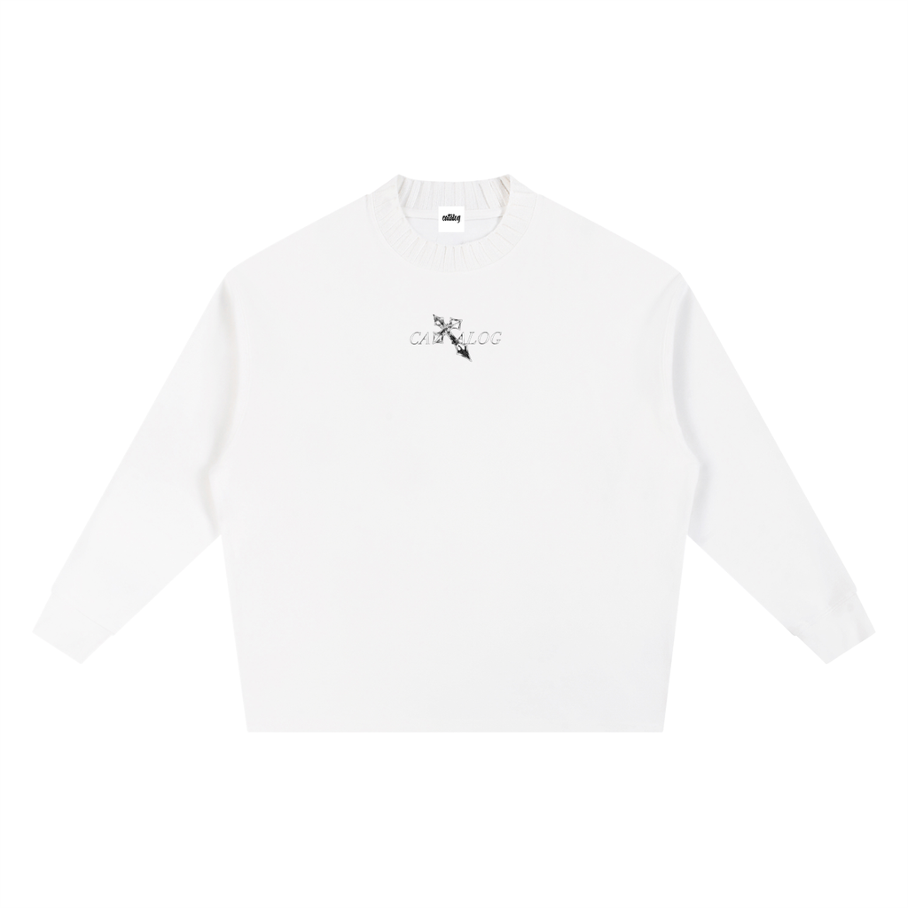 Knitted Round Neck Oversize Sweatshirt