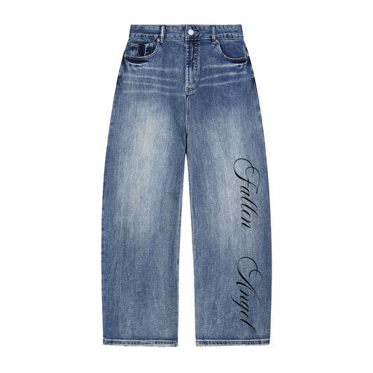 "FALLEN ANGEL" BARREL JEANS