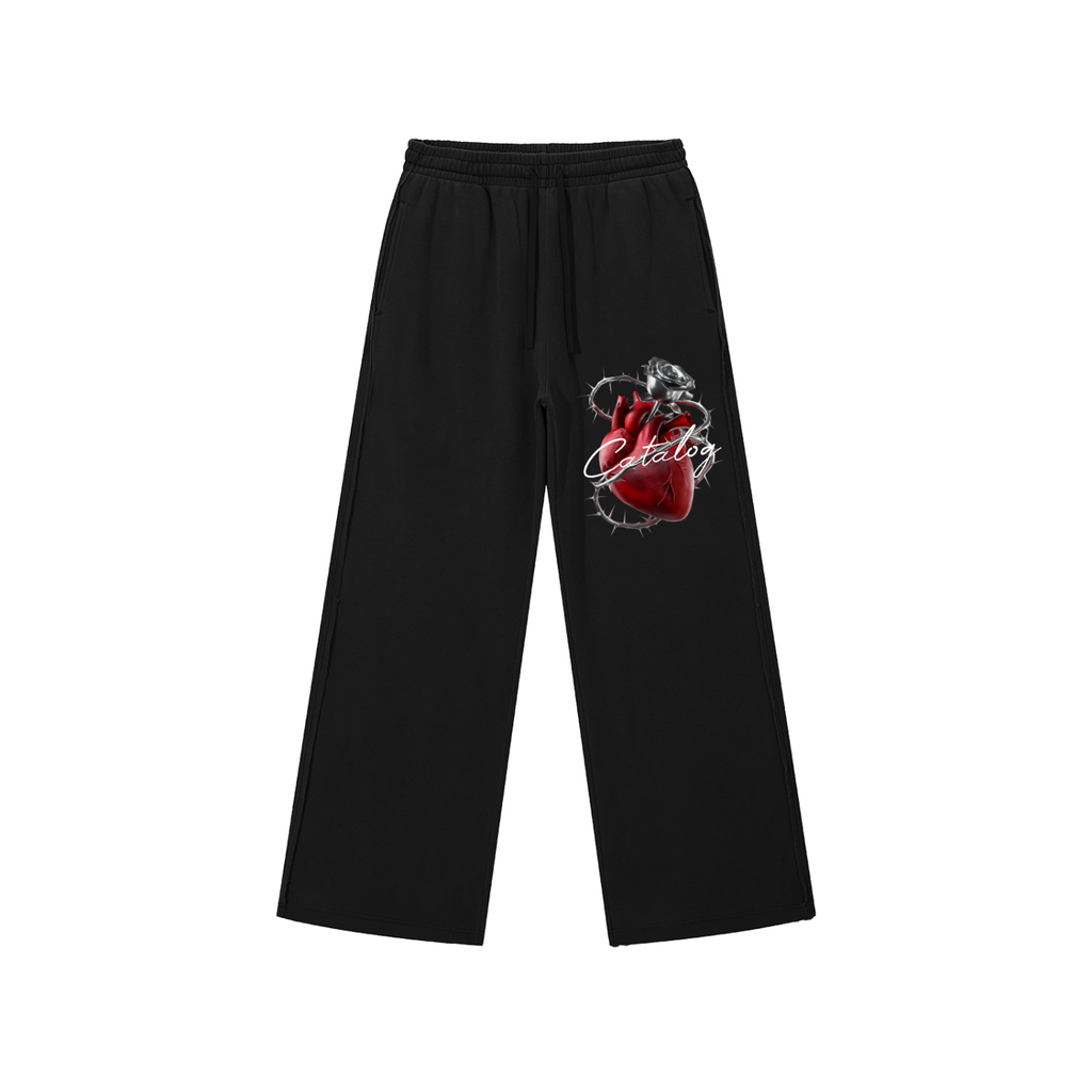 Snow Washed Raw Edge Sweatpants