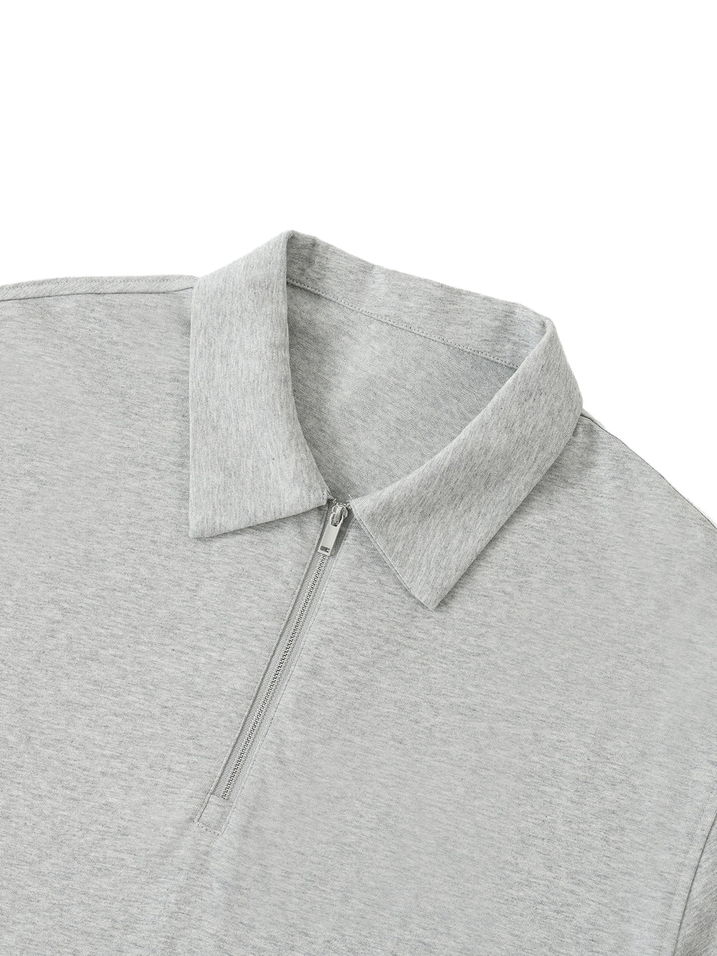 Half-Zip Cotton Polo Shirt